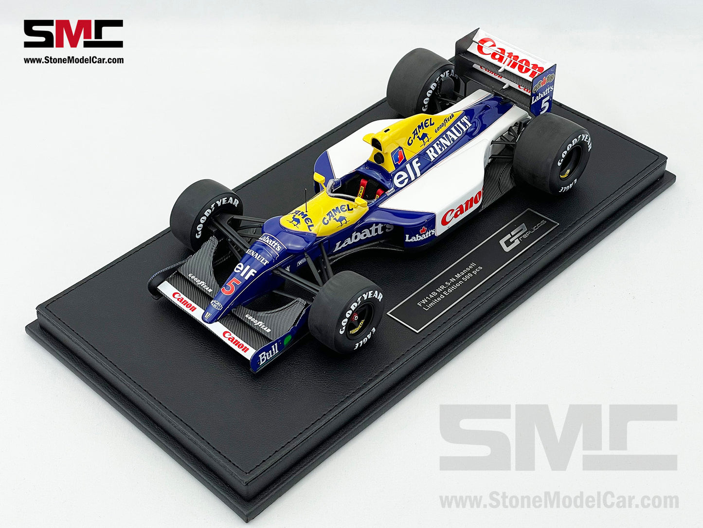 Williams F1 FW14B #5 Nigel Mansell 1992 World Champion 1:18 GP Replicas with CAMEL Decal