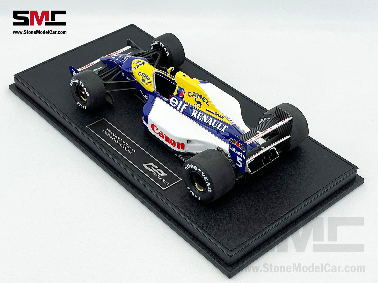 Williams F1 FW14B #5 Nigel Mansell 1992 World Champion 1:18 GP Replicas with CAMEL Decal