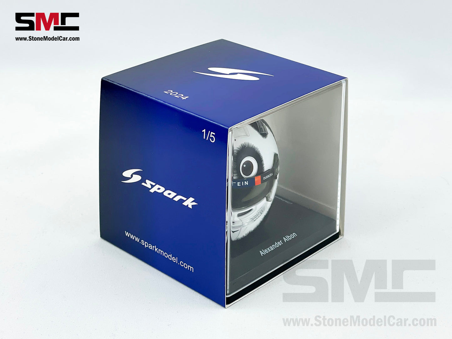 Williams F1 FW46 #23 Alexander Albon Chinese GP 2024 Panda Spark 1:5 Miniature Helmet