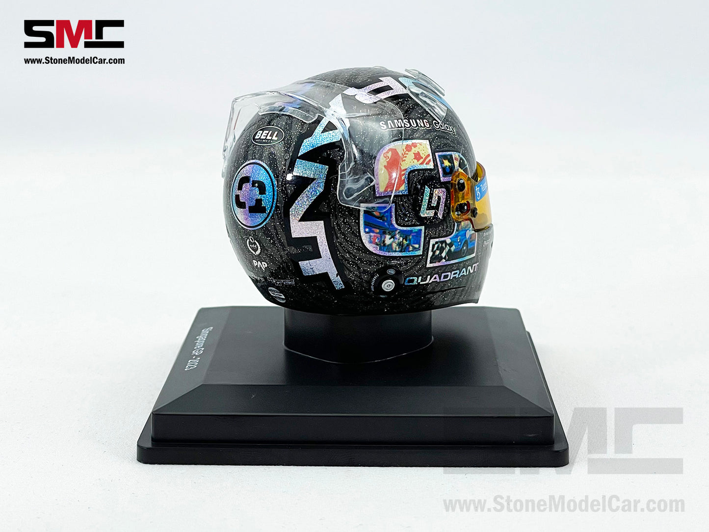 McLaren F1 MCL60 #4 Lando Norris Singapore GP 2023 Spark 1:5 Miniature Helmet 5HSP108