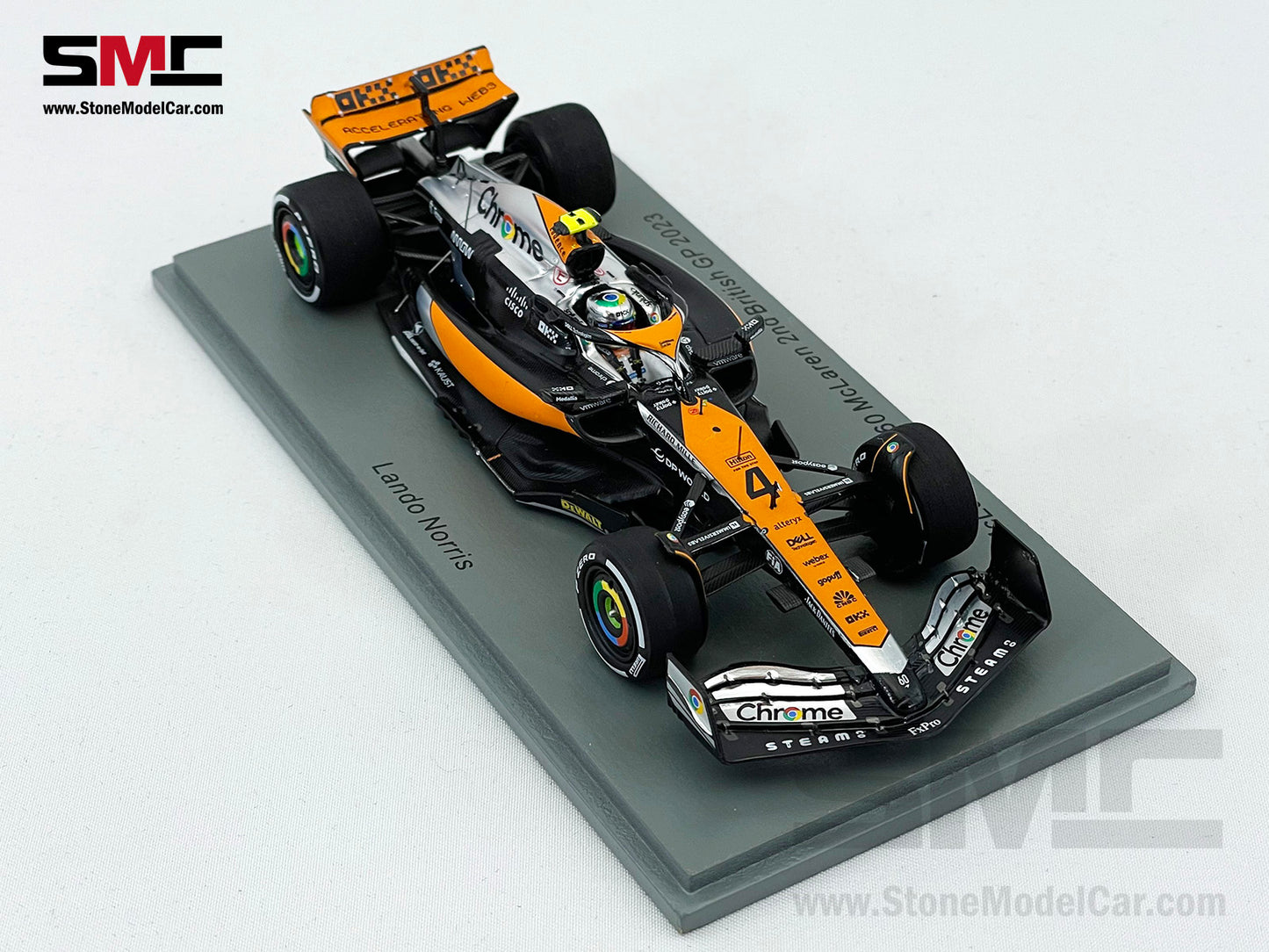 McLaren F1 MCL60 #4 Lando Norris 2nd British GP 2023 Special Livery Spark 1:43 S8593