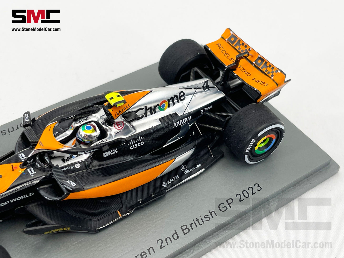 McLaren F1 MCL60 #4 Lando Norris 2nd British GP 2023 Special Livery Spark 1:43 S8593