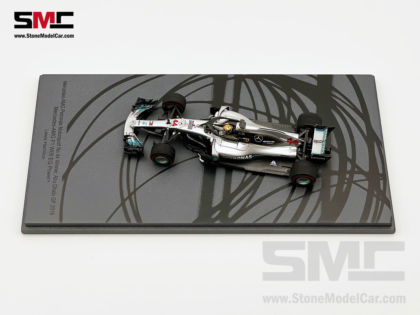 2018 5x World Champion Mercedes F1 W09 #44 Lewis Hamilton Abu Dhabi GP 1:43 Spark