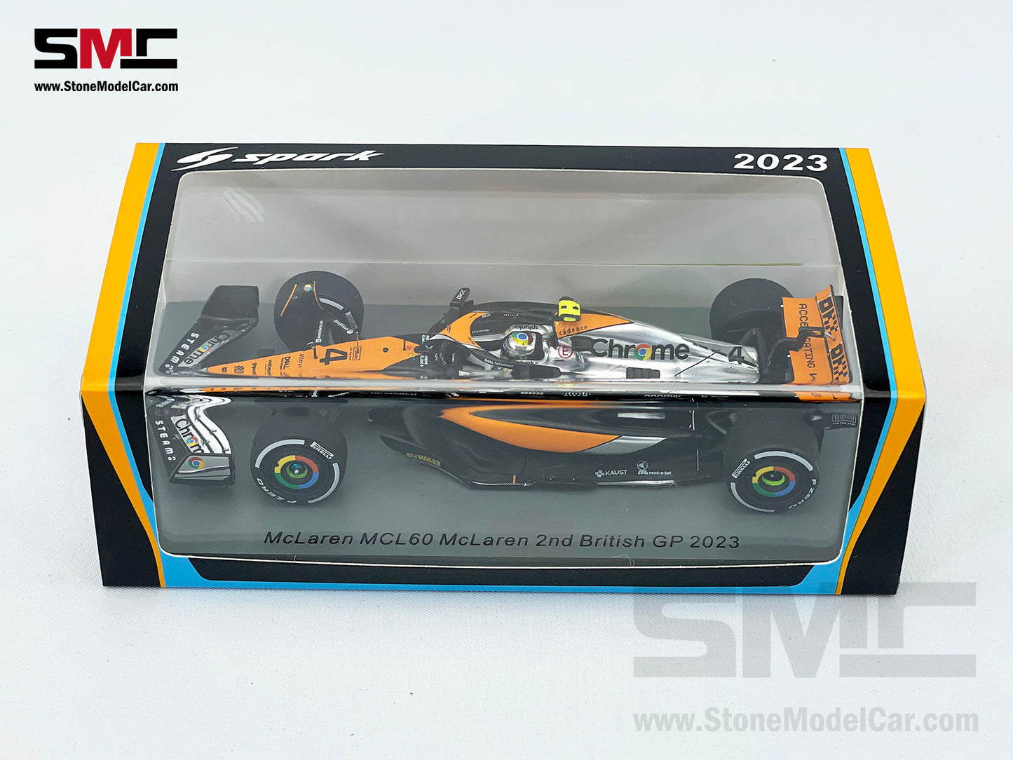 McLaren F1 MCL60 #4 Lando Norris 2nd British GP 2023 Special Livery Spark 1:43 S8593