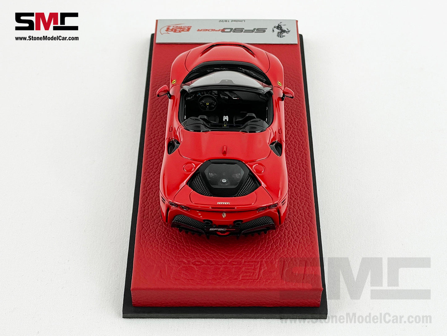 BBR 1:43 Premium Series Ferrari SF90 Spider Rosso Corsa 322 Red Limited 20 pcs