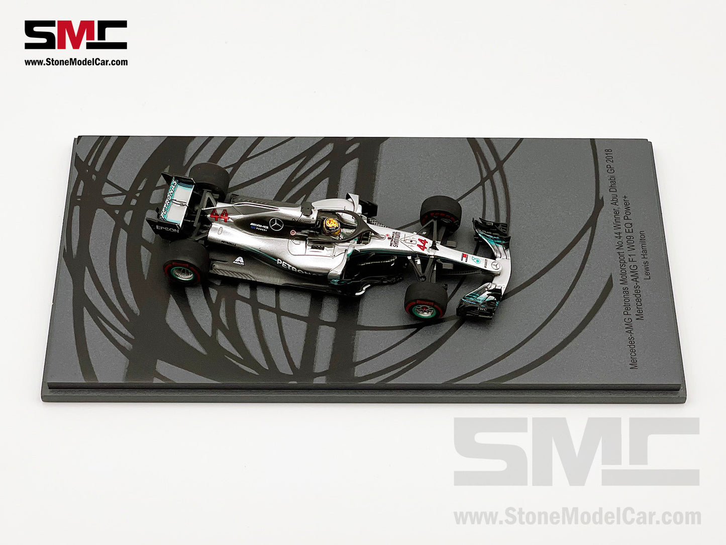 2018 5x World Champion Mercedes F1 W09 #44 Lewis Hamilton Abu Dhabi GP 1:43 Spark