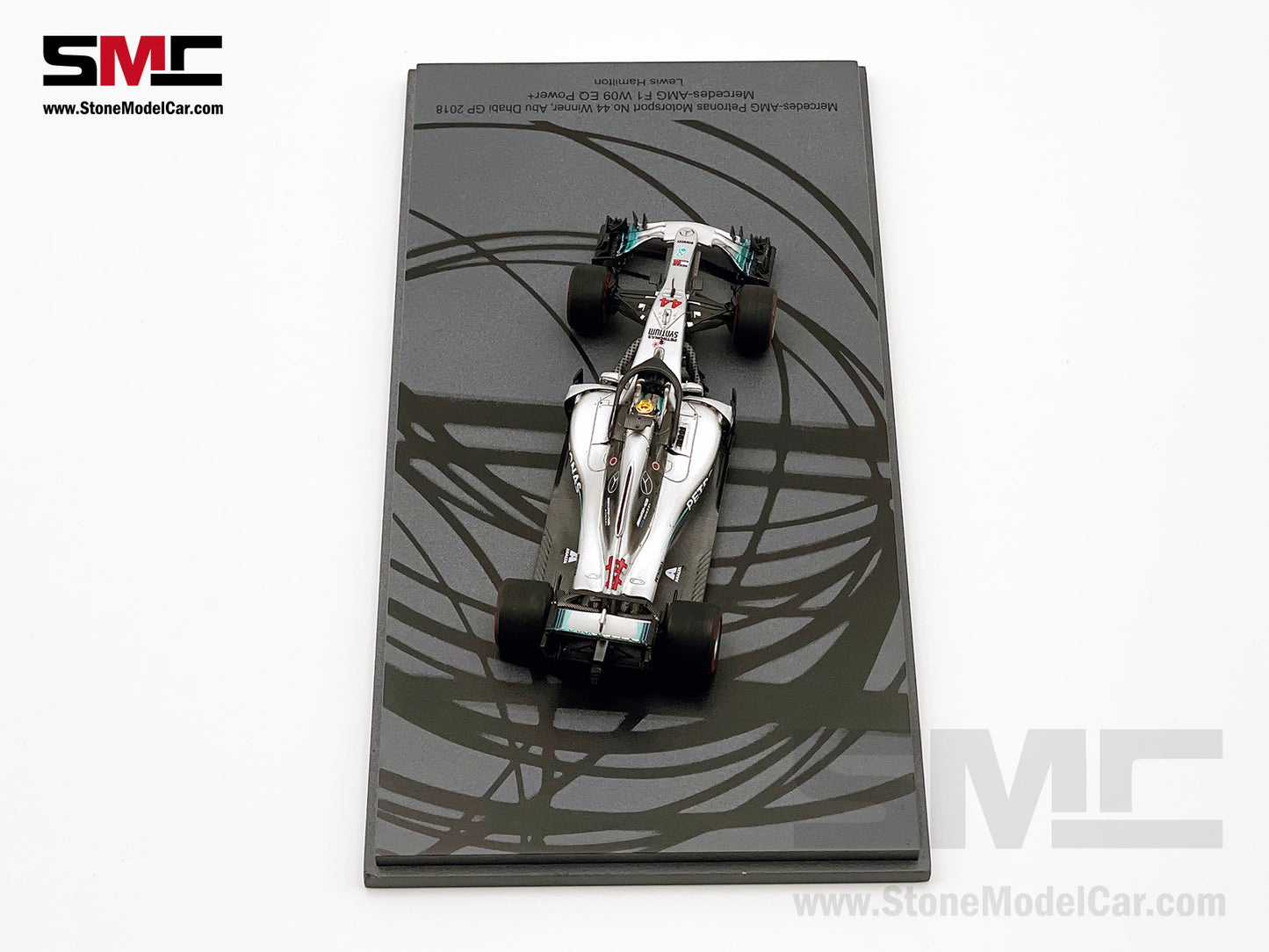 2018 5x World Champion Mercedes F1 W09 #44 Lewis Hamilton Abu Dhabi GP 1:43 Spark