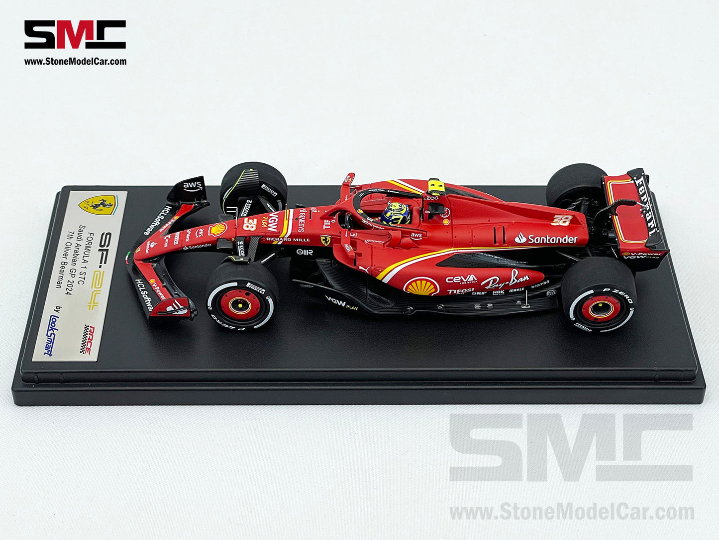 Ferrari F1 SF-24 #38 Oliver Bearman Saudi Arabia GP 2024 1st Career Point Looksmart 1:43 LSF1058