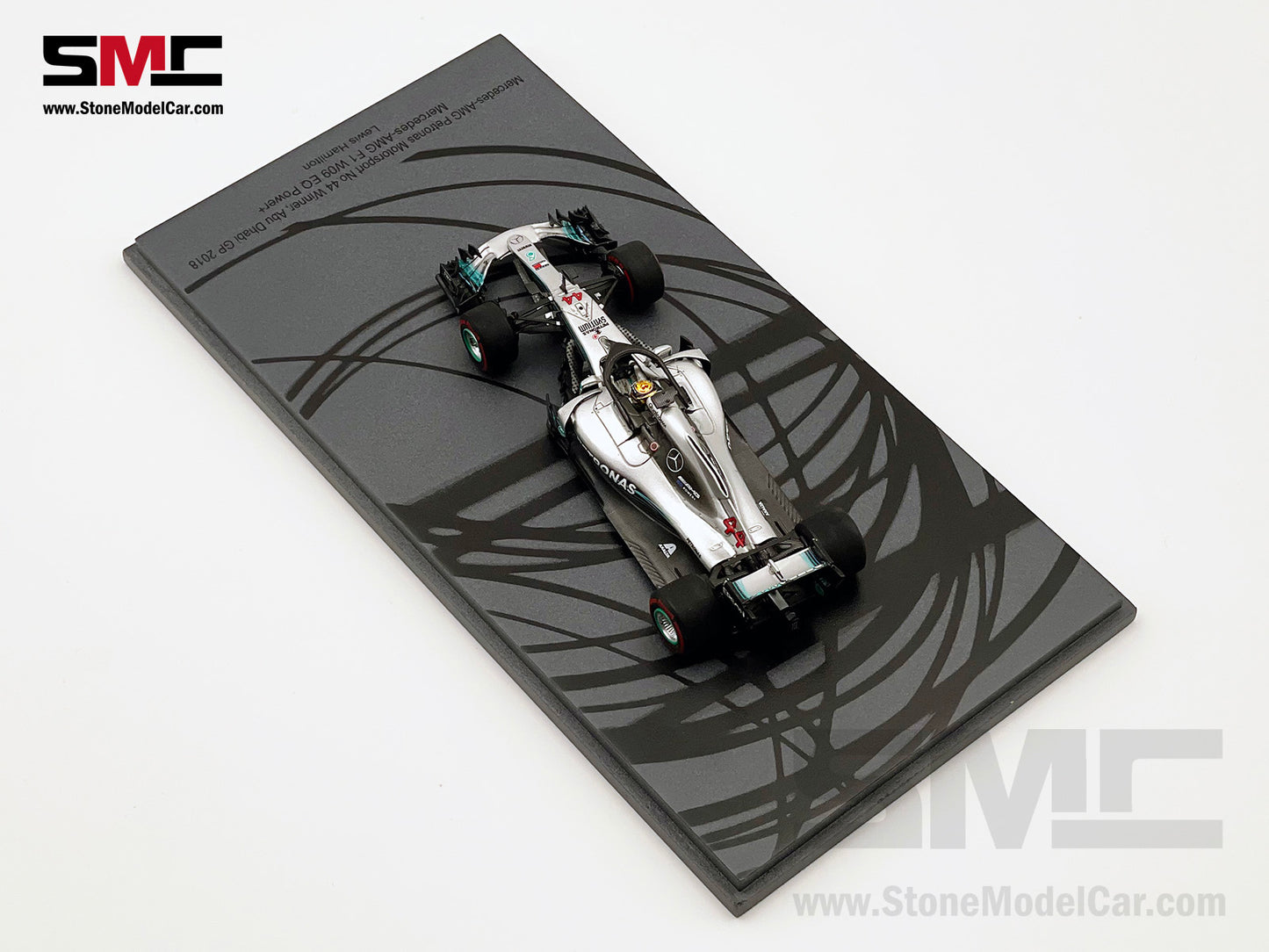 2018 5x World Champion Mercedes F1 W09 #44 Lewis Hamilton Abu Dhabi GP 1:43 Spark