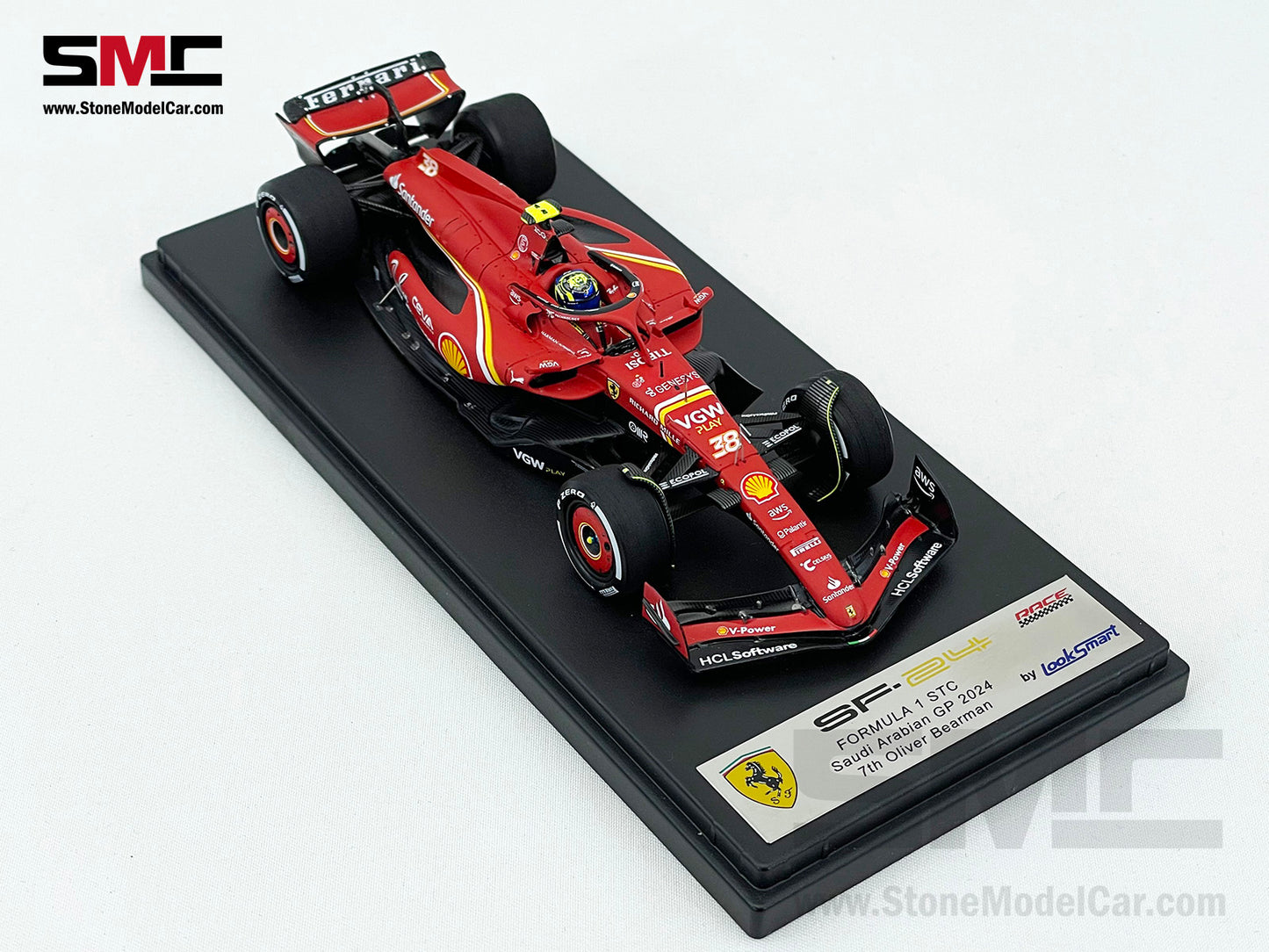 Ferrari F1 SF-24 #38 Oliver Bearman Saudi Arabia GP 2024 1st Career Point Looksmart 1:43 LSF1058