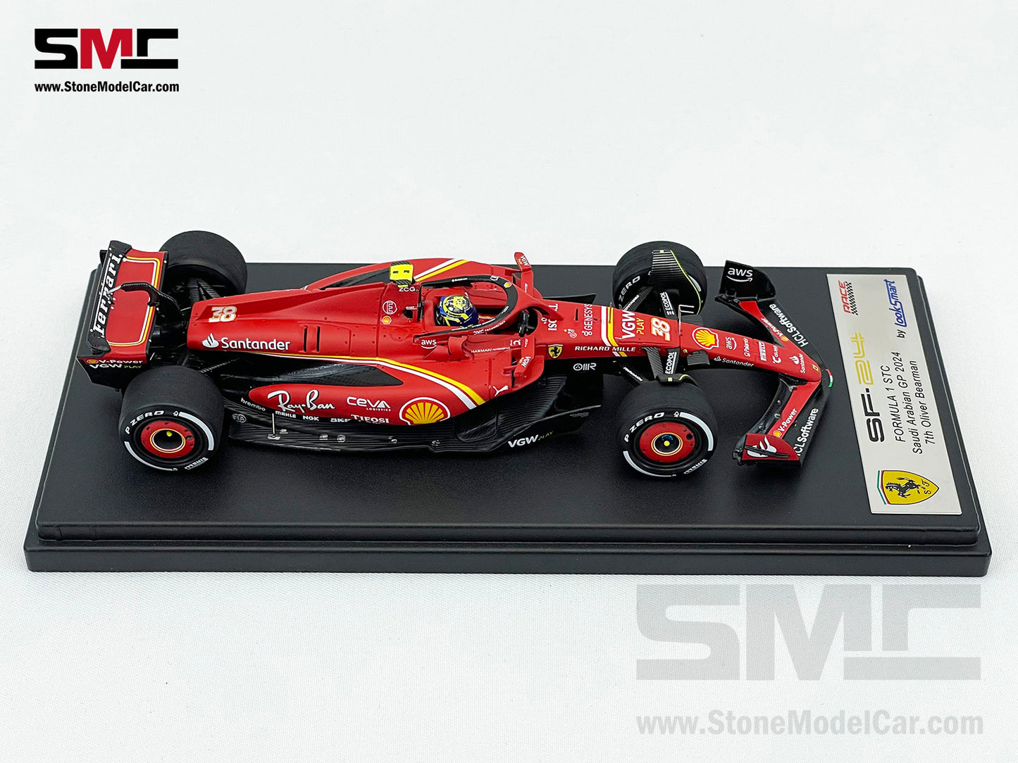 Ferrari F1 SF-24 #38 Oliver Bearman Saudi Arabia GP 2024 1st Career Point Looksmart 1:43 LSF1058