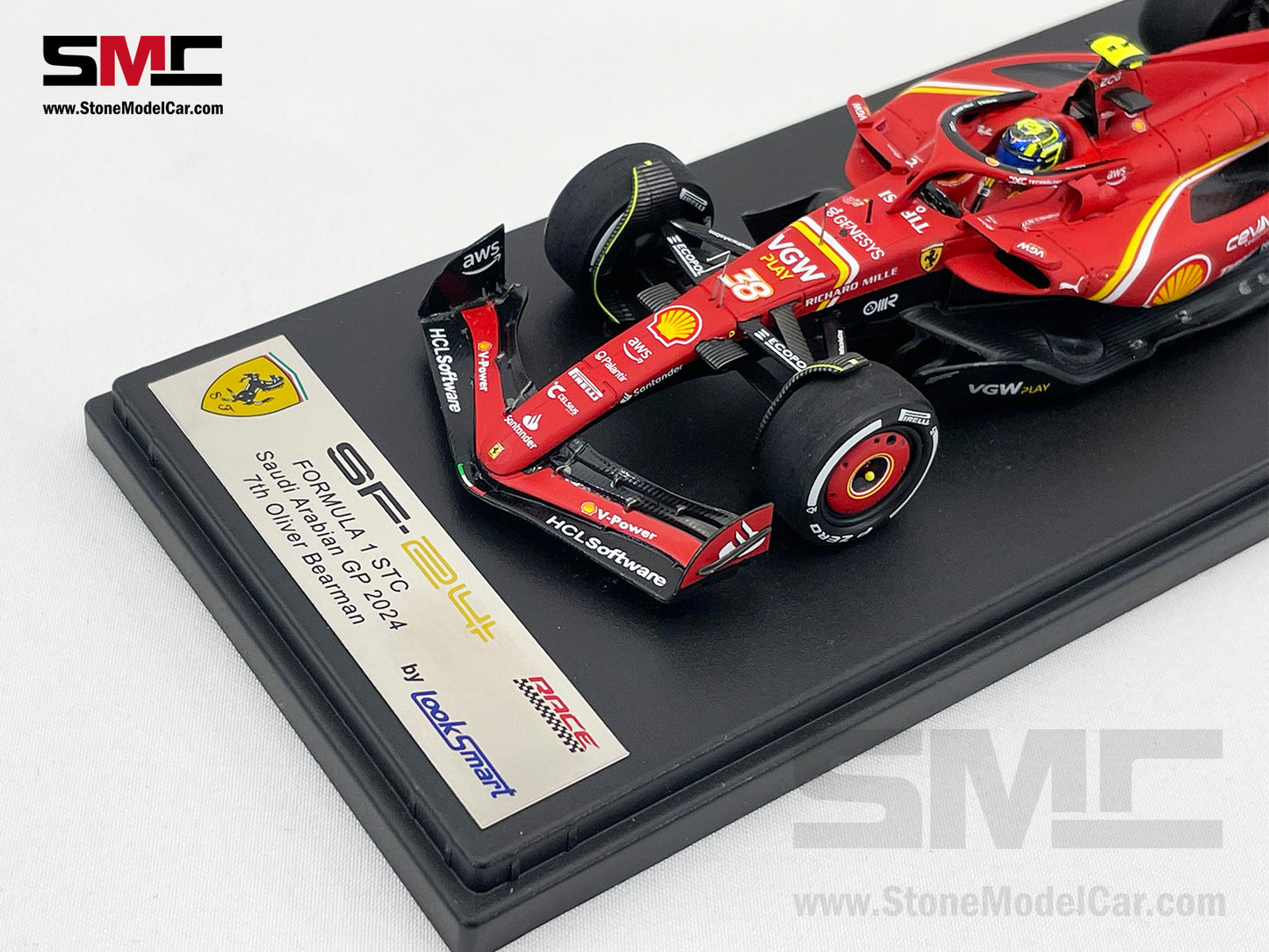 Ferrari F1 SF-24 #38 Oliver Bearman Saudi Arabia GP 2024 1st Career Point Looksmart 1:43 LSF1058