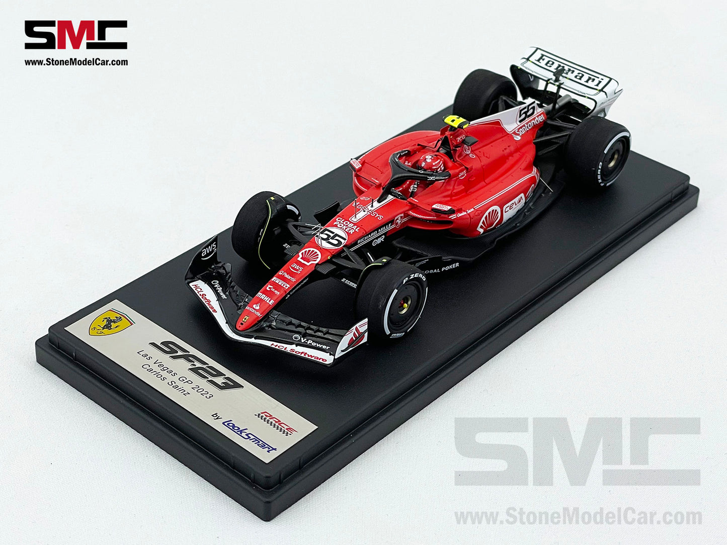 Ferrari F1 SF-23 #55 Carlos Sainz Las Vegas GP 2023 LookSmart 1:43 LSF1050