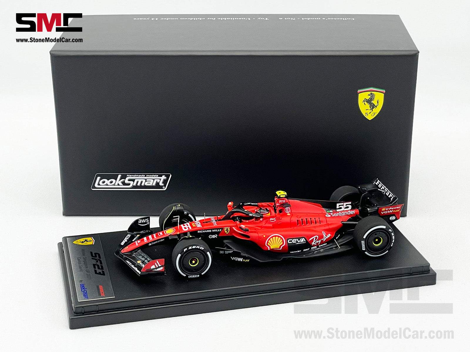 Looksmart Ferrari SF-23 #55 Carlos Sainz Las Vegas Gp 2023 1 Looksmart Ferrari SF-23 #55 Carlos Sainz Las Vegas Gp 2023 1