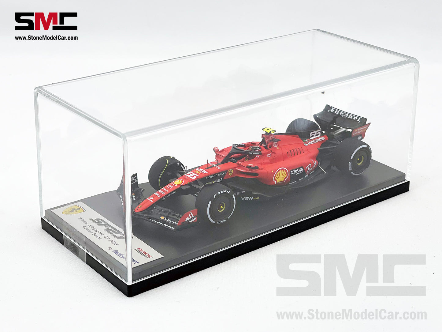 Ferrari F1 SF-23 #55 Carlos Sainz Singapore GP Winner 2023 LookSmart 1:43 LSF1054