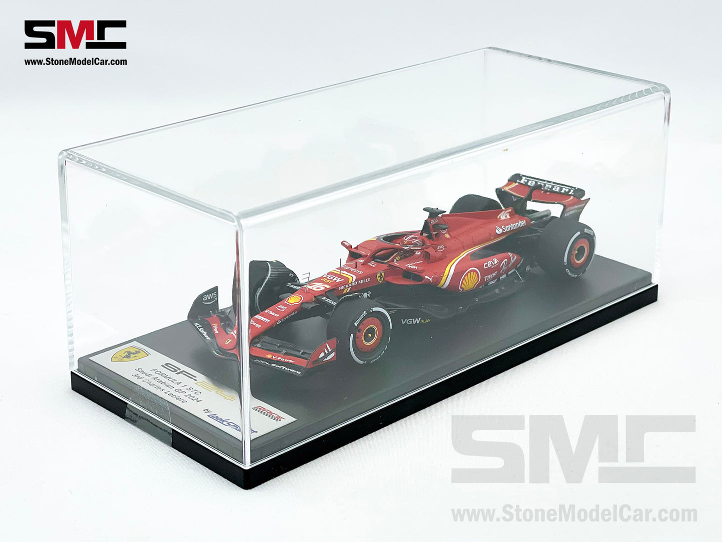 Ferrari F1 SF-24 #16 Charles Leclerc Saudi Arabia GP Podium 2024 Looksmart 1:43 LSF1057
