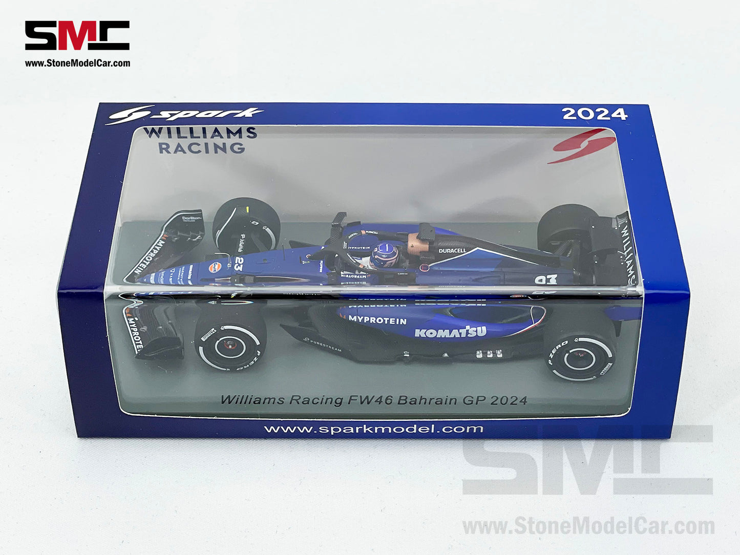 Williams F1 FW46 #23 Alexander Albon Bahrain GP 2024 1:43 Spark S9526