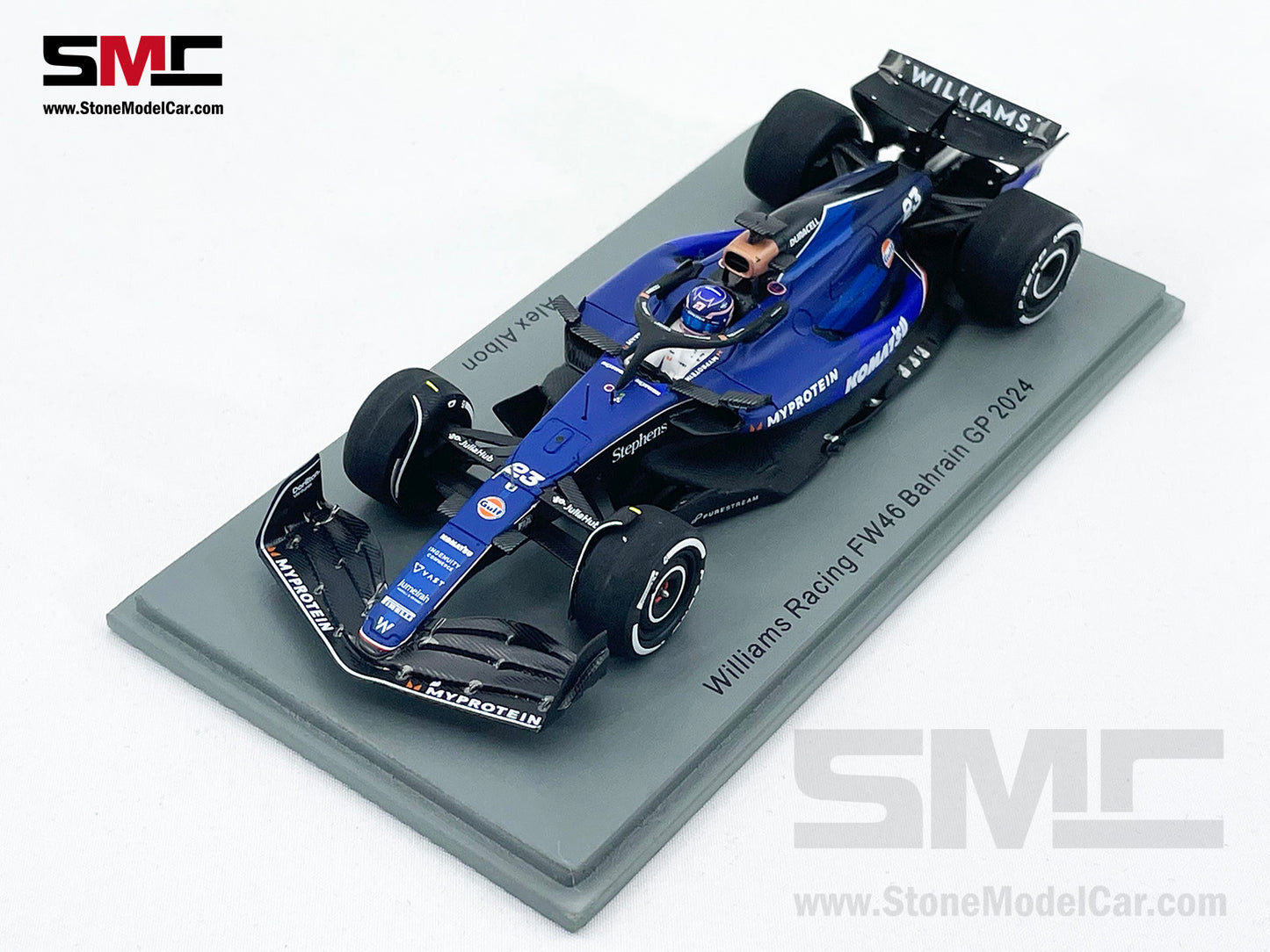 Williams F1 FW46 #23 Alexander Albon Bahrain GP 2024 1:43 Spark S9526