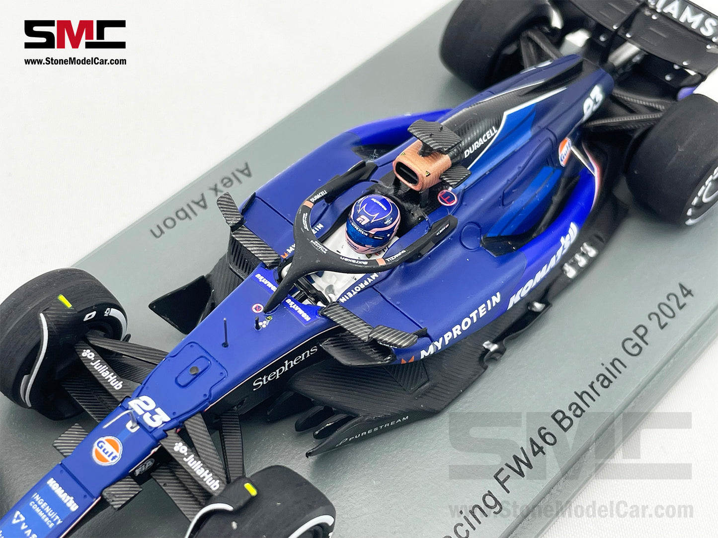 Williams F1 FW46 #23 Alexander Albon Bahrain GP 2024 1:43 Spark S9526
