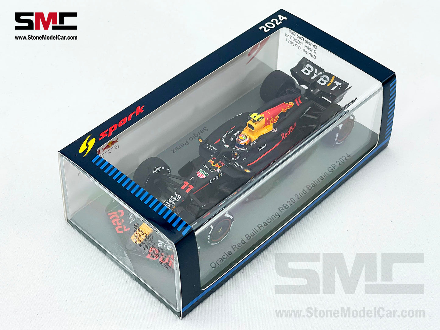 Red Bull F1 RB20 #11 Sergio Perez Bahrain GP 2024 Podium 1:43 Spark S9520