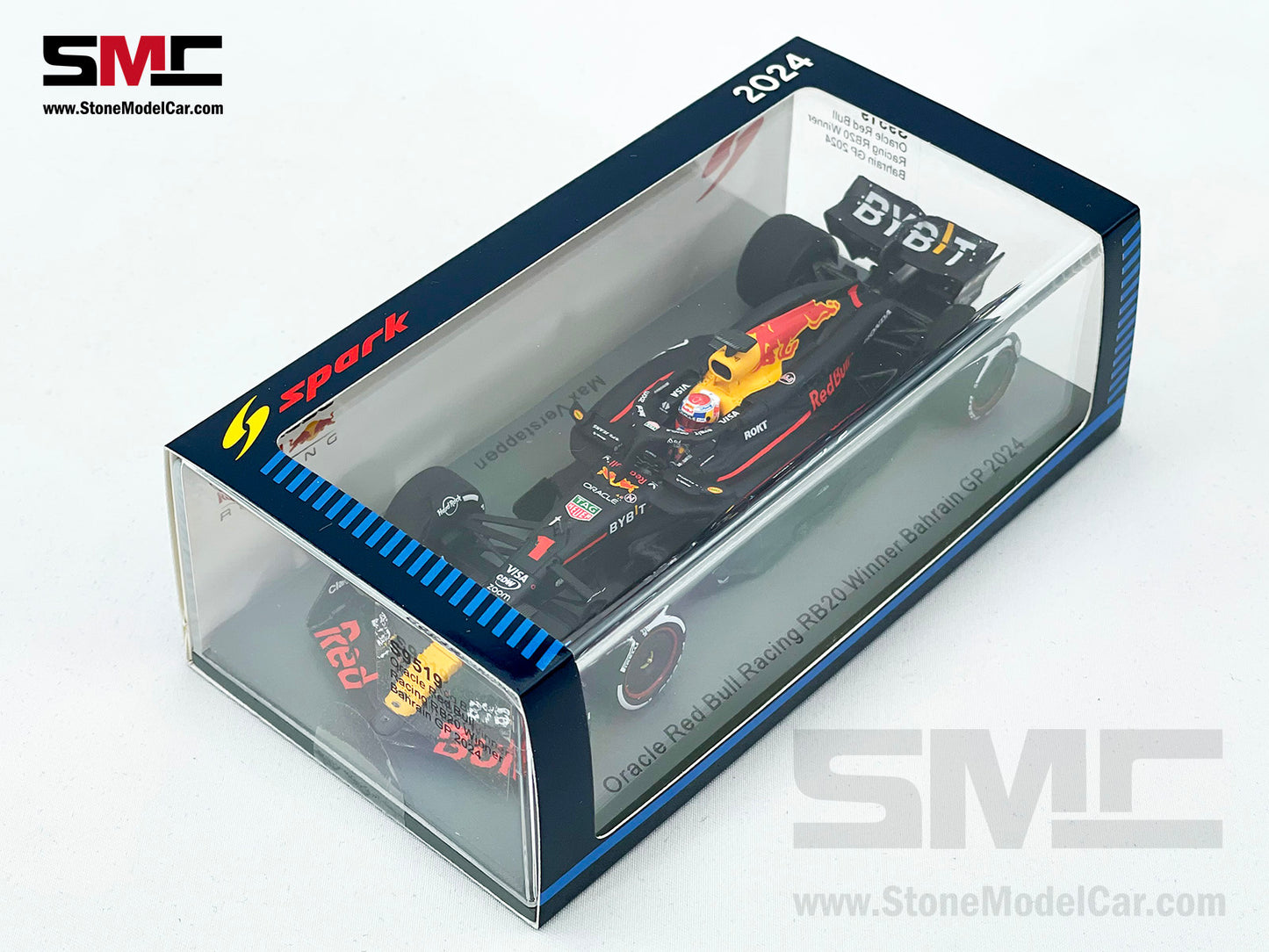 Red Bull F1 RB20 #1 Max Verstappen Bahrain GP 2024 World Champion 1:43 Spark S9519