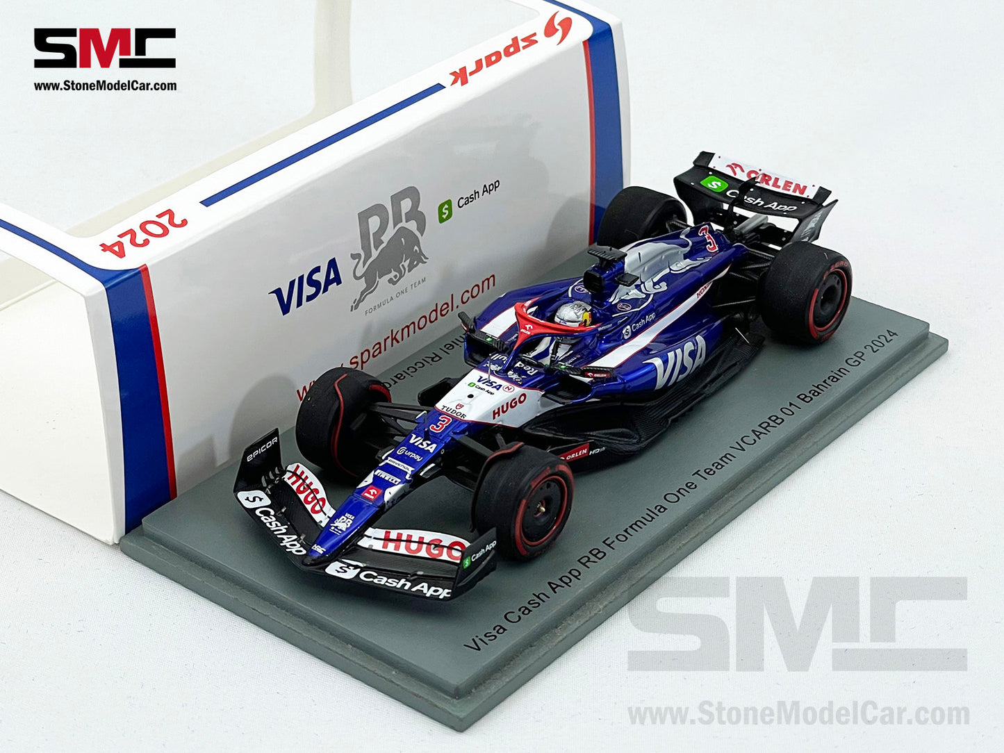 Visa Cash App RB F1 VCARB01 #3 Daniel Ricciardo Bahrain GP 2024 Spark 1:43 S9521