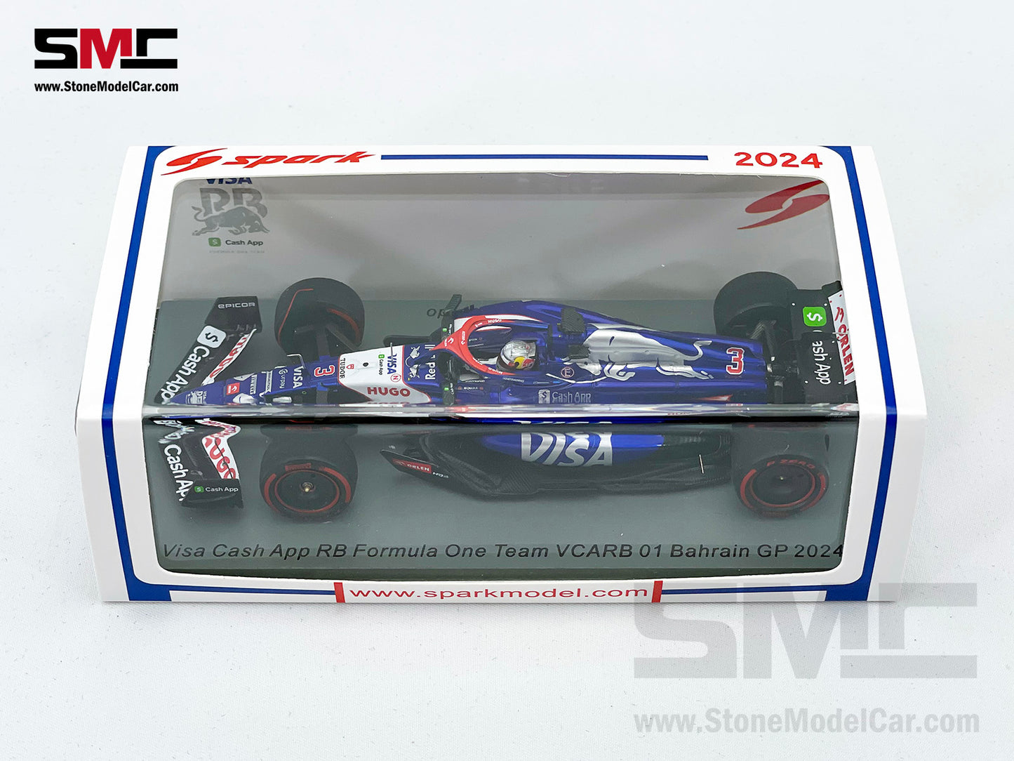 Visa Cash App RB F1 VCARB01 #3 Daniel Ricciardo Bahrain GP 2024 Spark 1:43 S9521