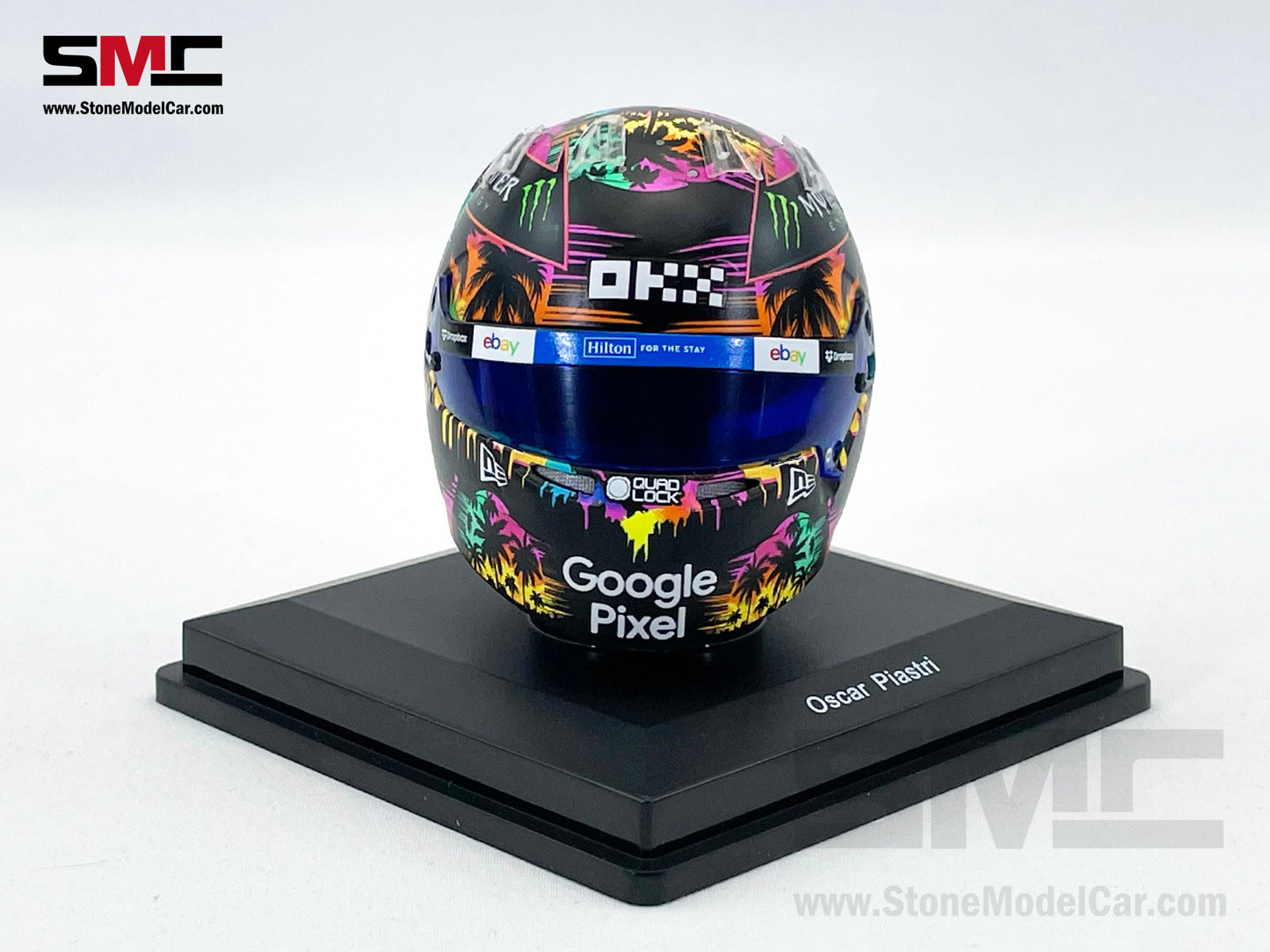 McLaren F1 MCL38 #81 Oscar Piastri Miami GP 2024 Special Livery Spark 1:5 Miniature Helmet