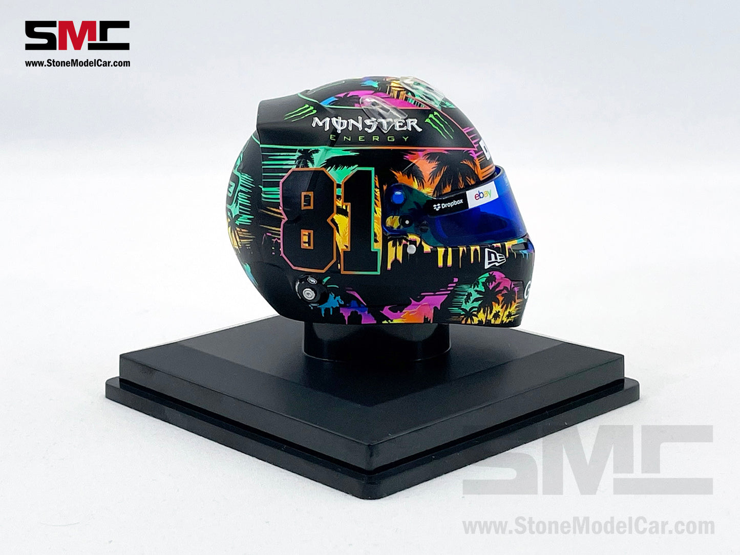 McLaren F1 MCL38 #81 Oscar Piastri Miami GP 2024 Special Livery Spark 1:5 Miniature Helmet