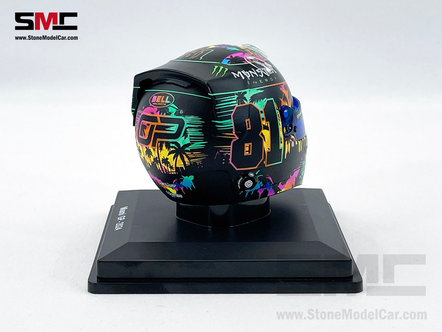 McLaren F1 MCL38 #81 Oscar Piastri Miami GP 2024 Special Livery Spark 1:5 Miniature Helmet