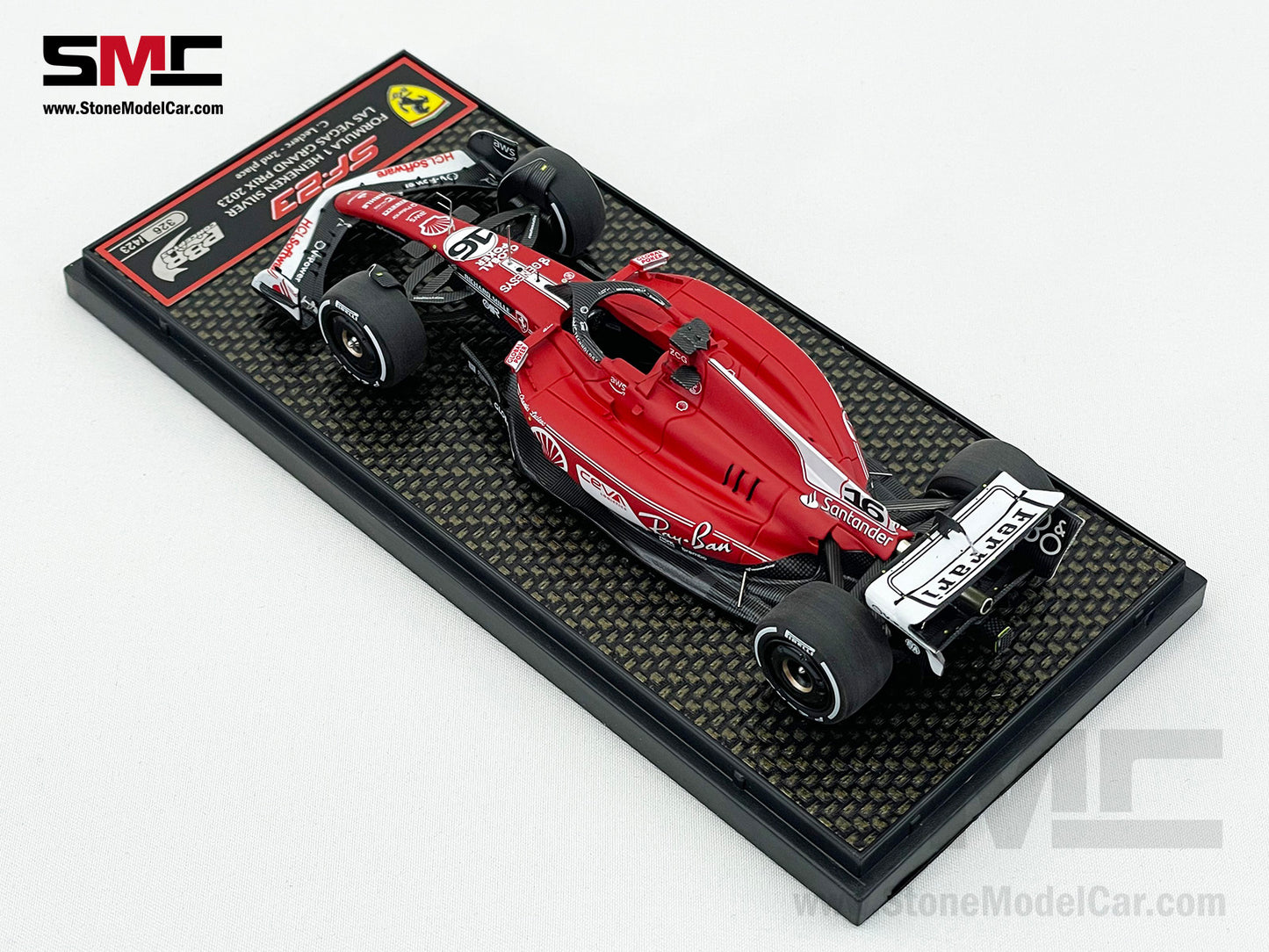 Ferrari F1 SF-23 #16 Charles Leclerc Las Vegas GP Pole 2023 BBR 1:43 BBRC294A