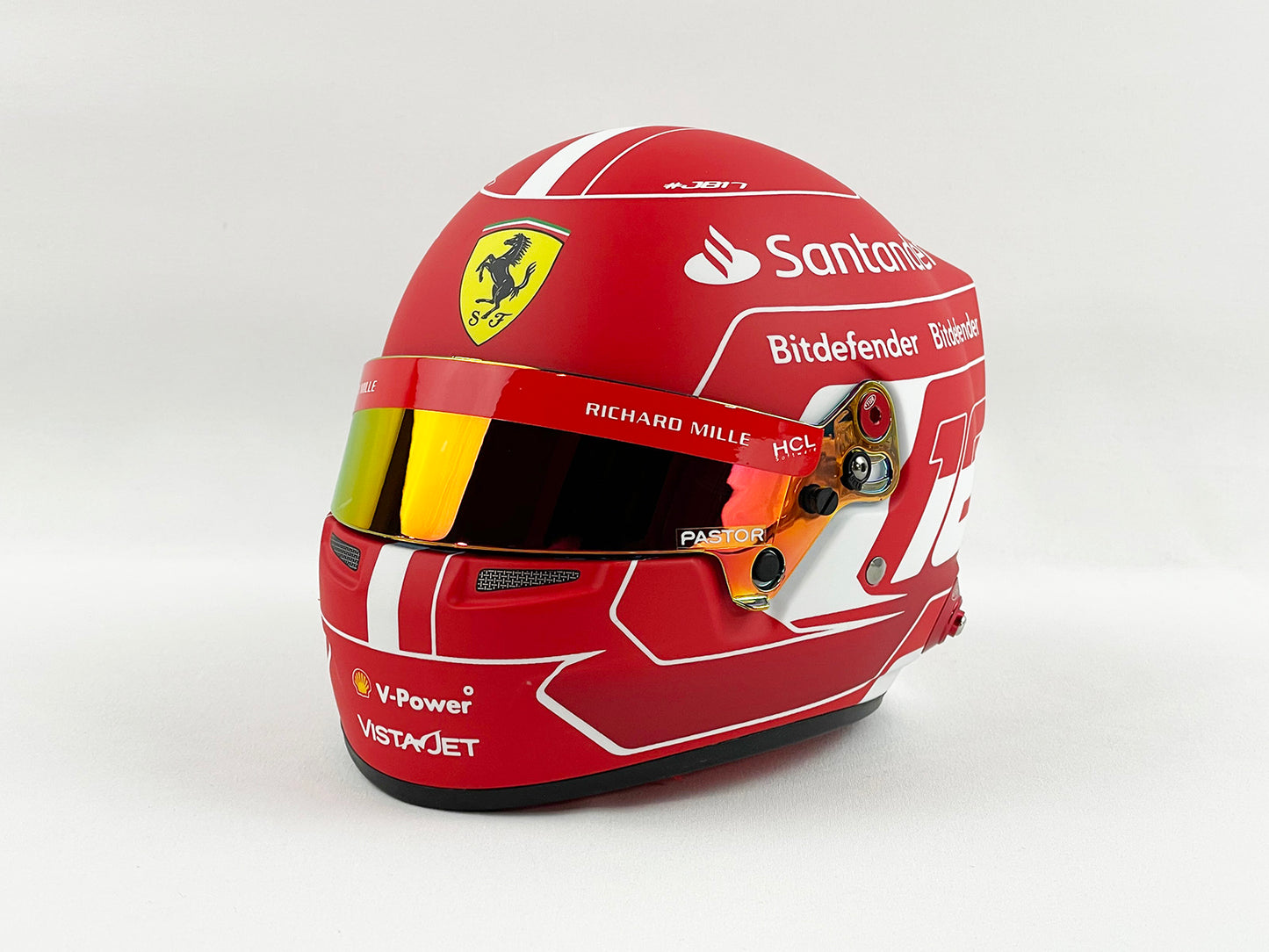 Ferrari SF-23 #16 Charles Leclerc Season 2023 Bell 1:2 Miniature Helmet Model