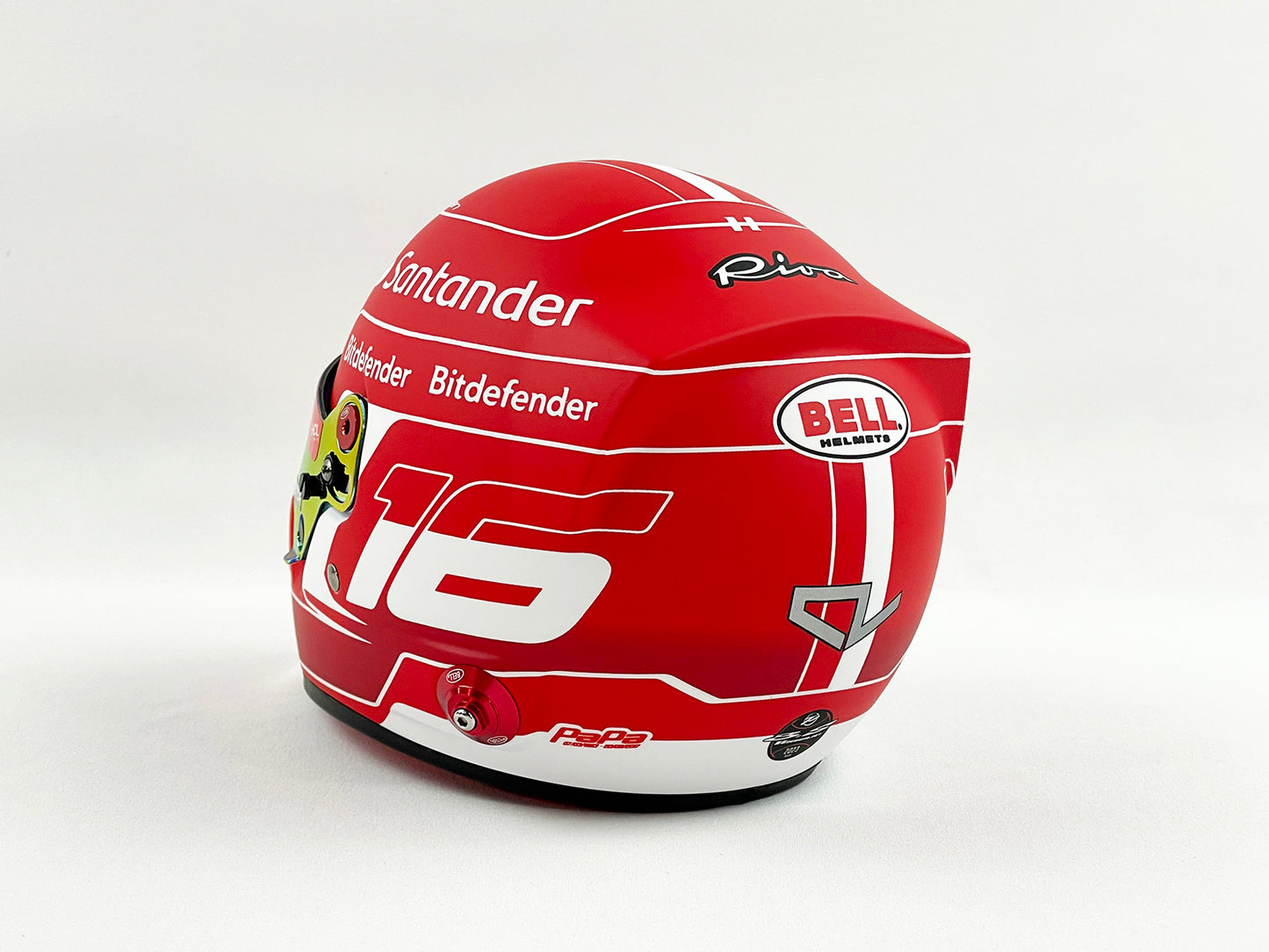 Ferrari SF-23 #16 Charles Leclerc Season 2023 Bell 1:2 Miniature Helmet Model