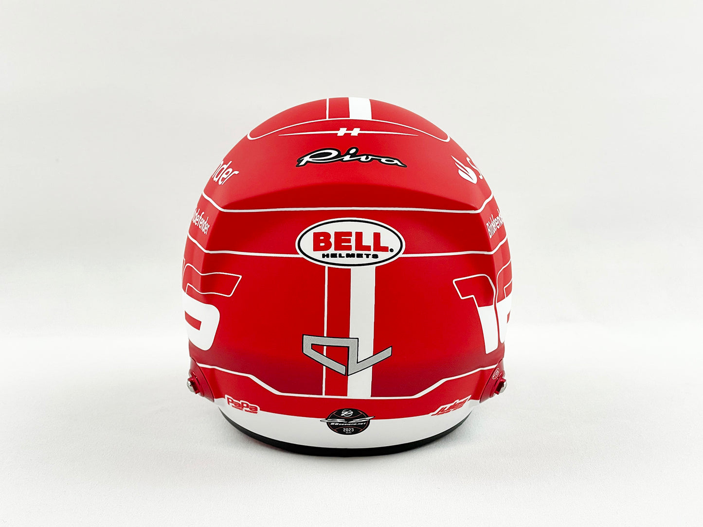 Ferrari SF-23 #16 Charles Leclerc Season 2023 Bell 1:2 Miniature Helmet Model