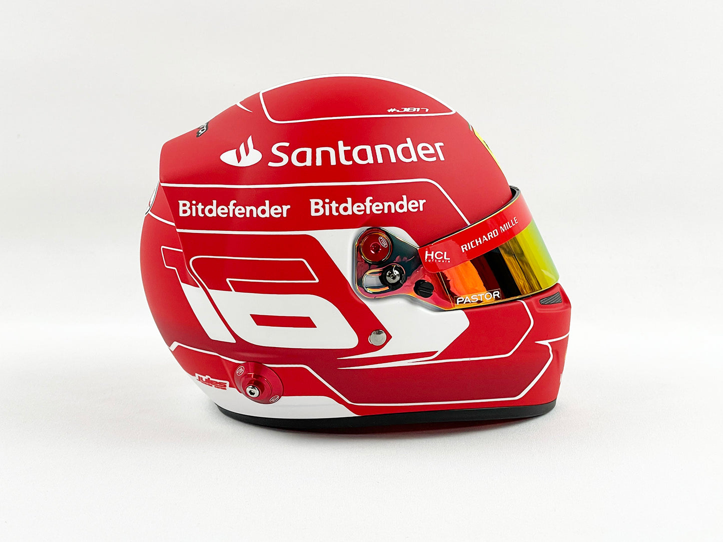 Ferrari SF-23 #16 Charles Leclerc Season 2023 Bell 1:2 Miniature Helmet Model