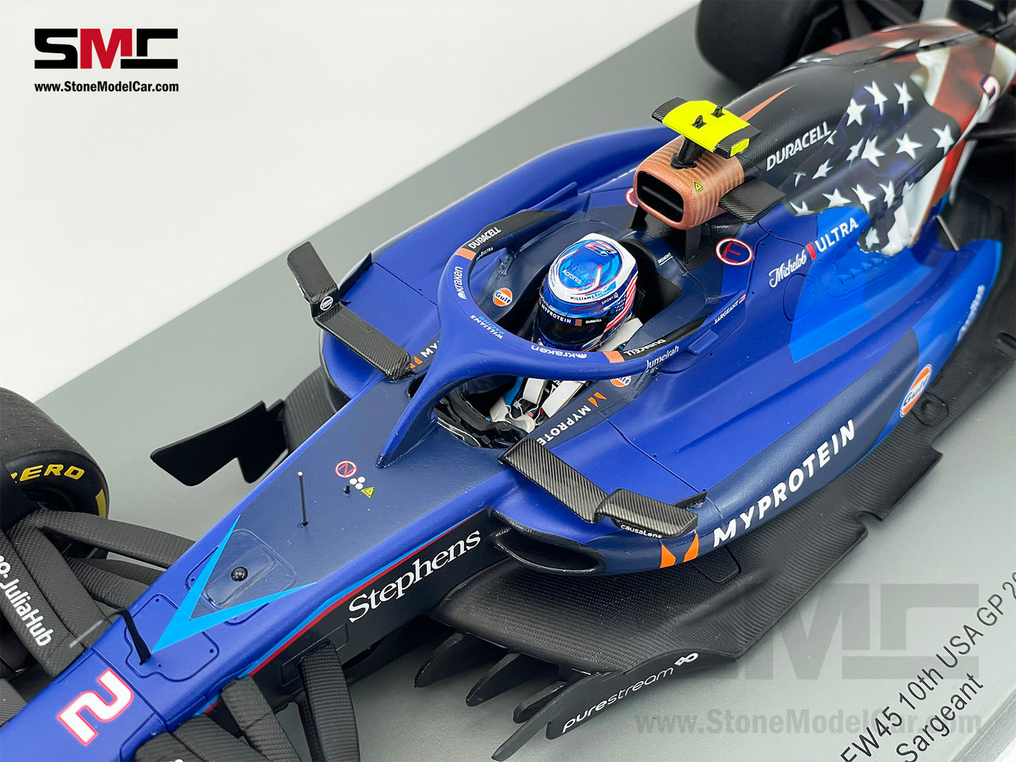 Williams F1 FW45 #2 Logan Sargeant 10th US Austin GP 2023 1:18 Spark 18S965