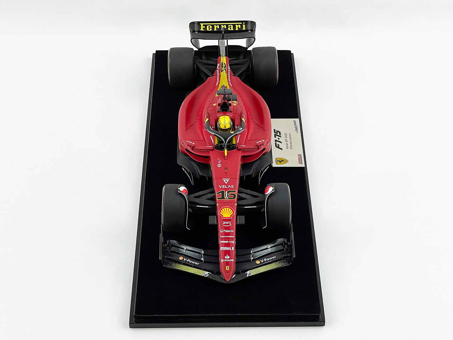 2022 F1 Ferrari F1-75 #16 Charles Leclerc Italy Monza GP Pole Position Looksmart 1:18