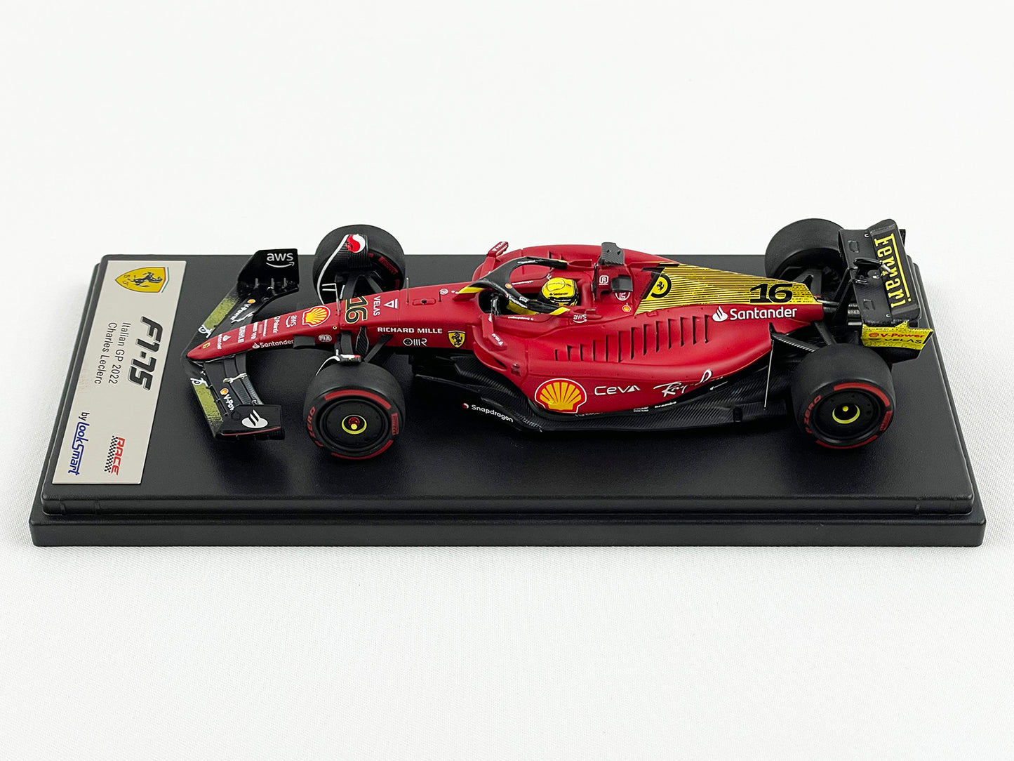 2022 F1 Ferrari F1-75 #16 Charles Leclerc Italy Monza GP Pole Position Looksmart 1:43