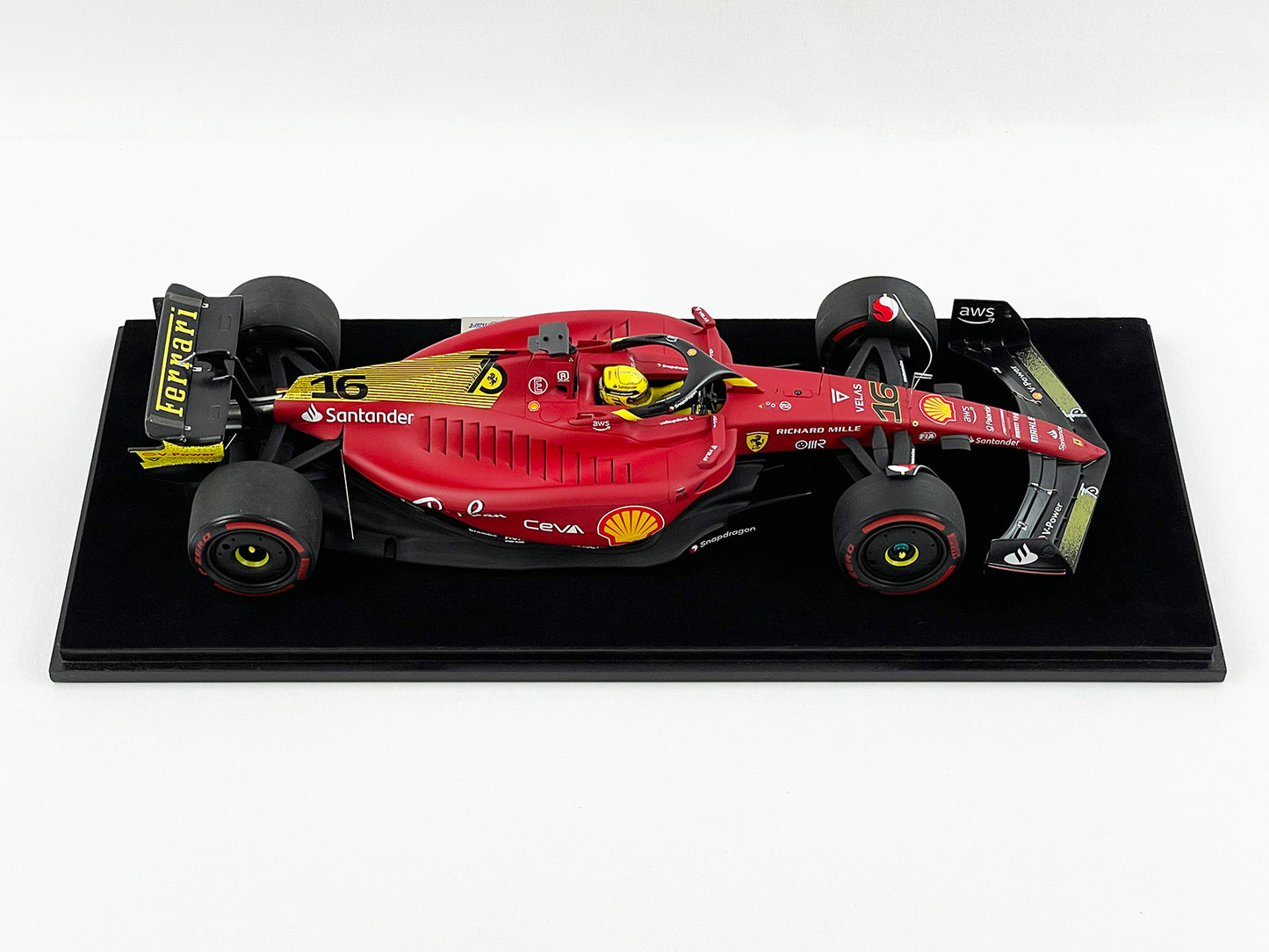 2022 F1 Ferrari F1-75 #16 Charles Leclerc Italy Monza GP Pole Position Looksmart 1:18