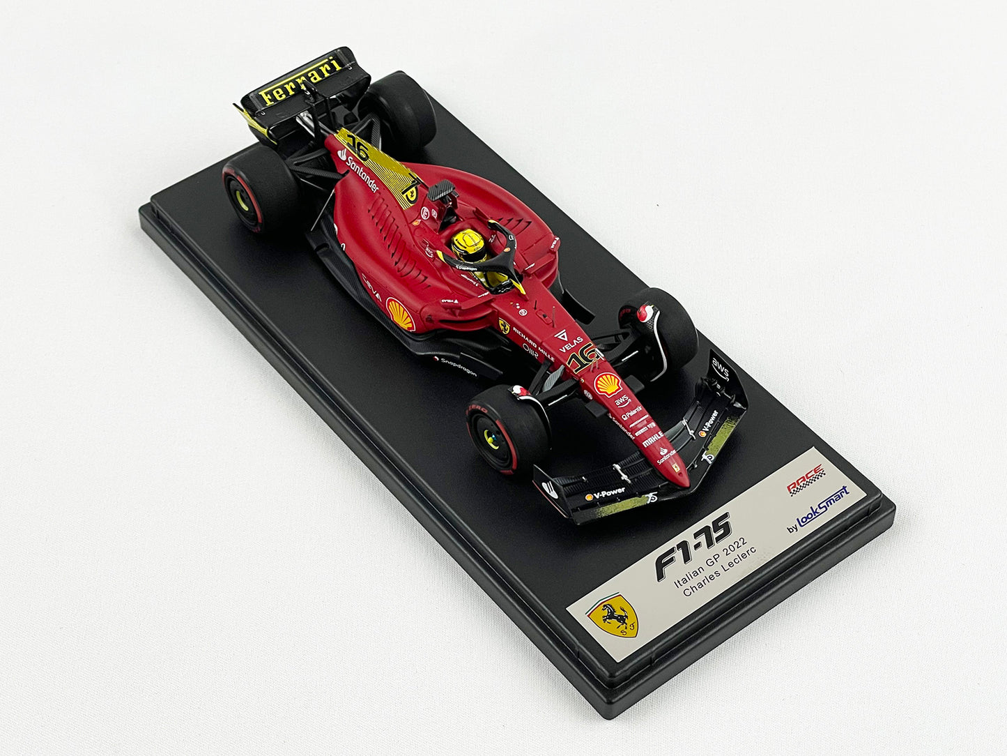 2022 F1 Ferrari F1-75 #16 Charles Leclerc Italy Monza GP Pole Position Looksmart 1:43
