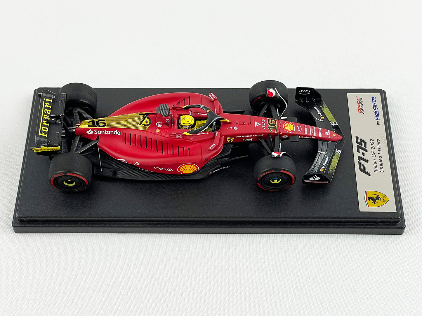 2022 F1 Ferrari F1-75 #16 Charles Leclerc Italy Monza GP Pole Position Looksmart 1:43