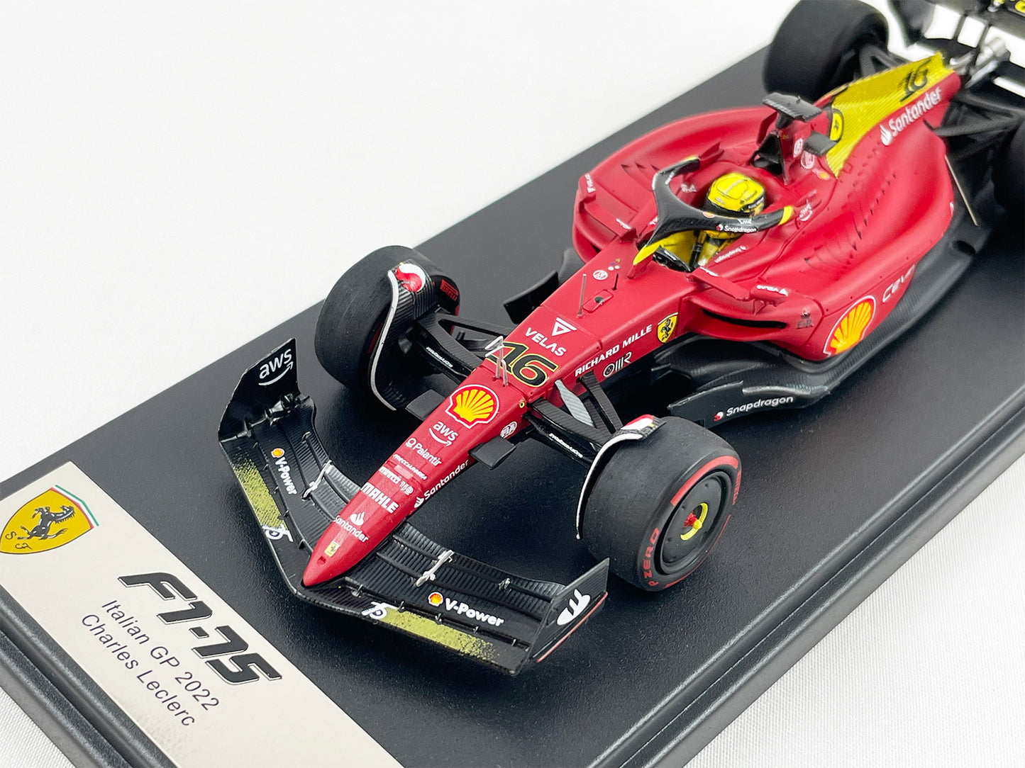 2022 F1 Ferrari F1-75 #16 Charles Leclerc Italy Monza GP Pole Position Looksmart 1:43