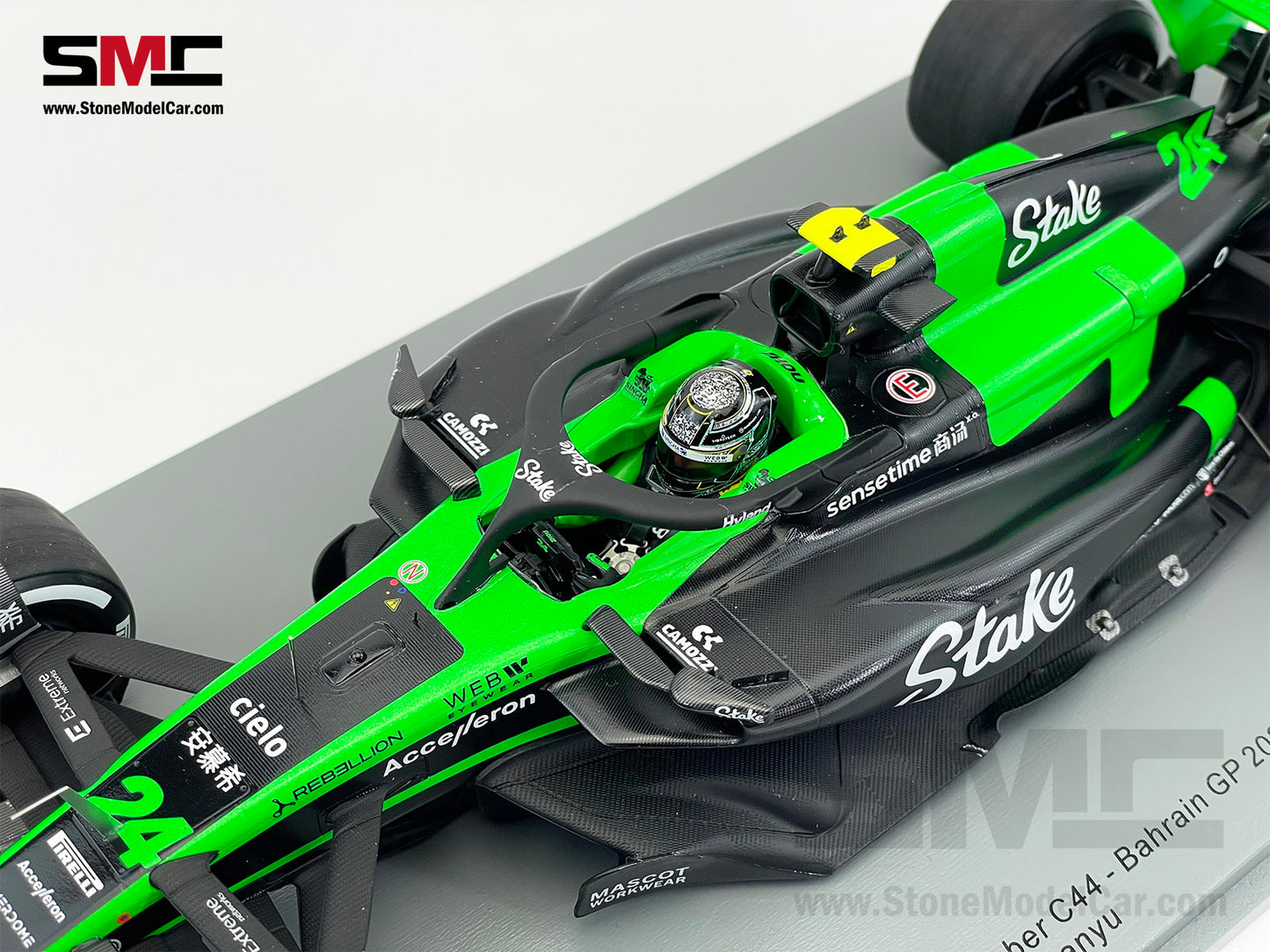Stake F1 KICK Sauber C44 #24 Zhou Guanyu Bahrain GP 11th 2024 Spark 1:18 18S979