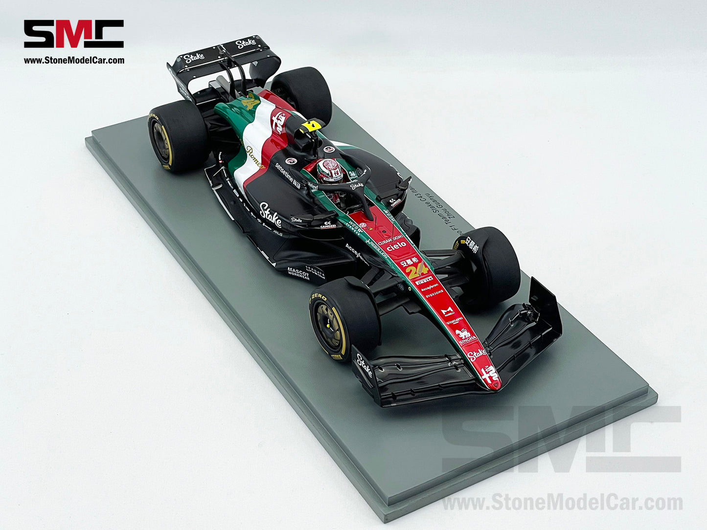 Alfa Romeo F1 C43 #24 Zhou Guanyu Italian GP 2023 Special Livery Spark 1:18 18S971