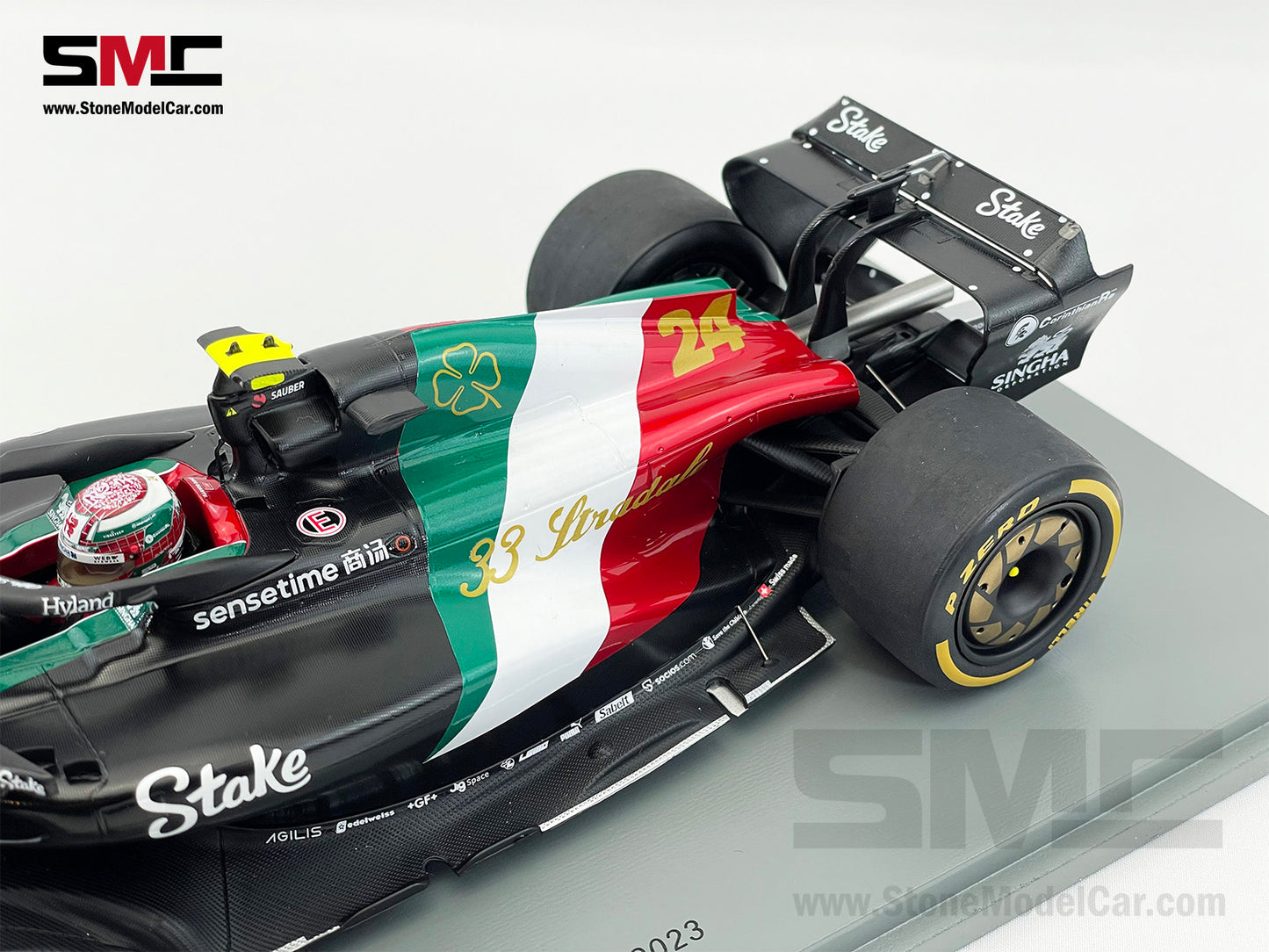 Alfa Romeo F1 C43 #24 Zhou Guanyu Italian GP 2023 Special Livery Spark 1:18 18S971