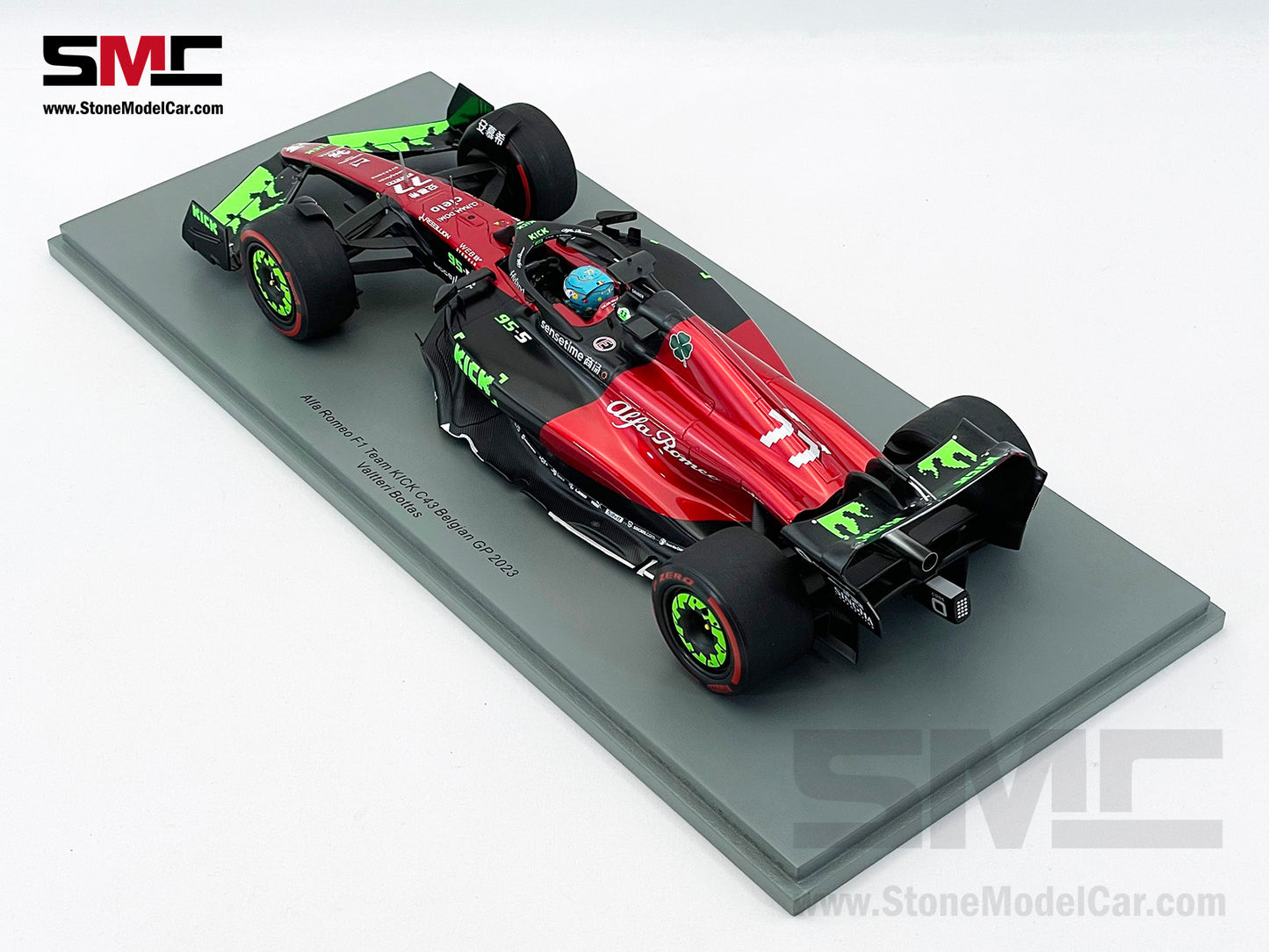 Alfa Romeo F1 C43 #77 Valtteri Bottas Belgian GP 2023 Special Livery Spark 1:18 18S962