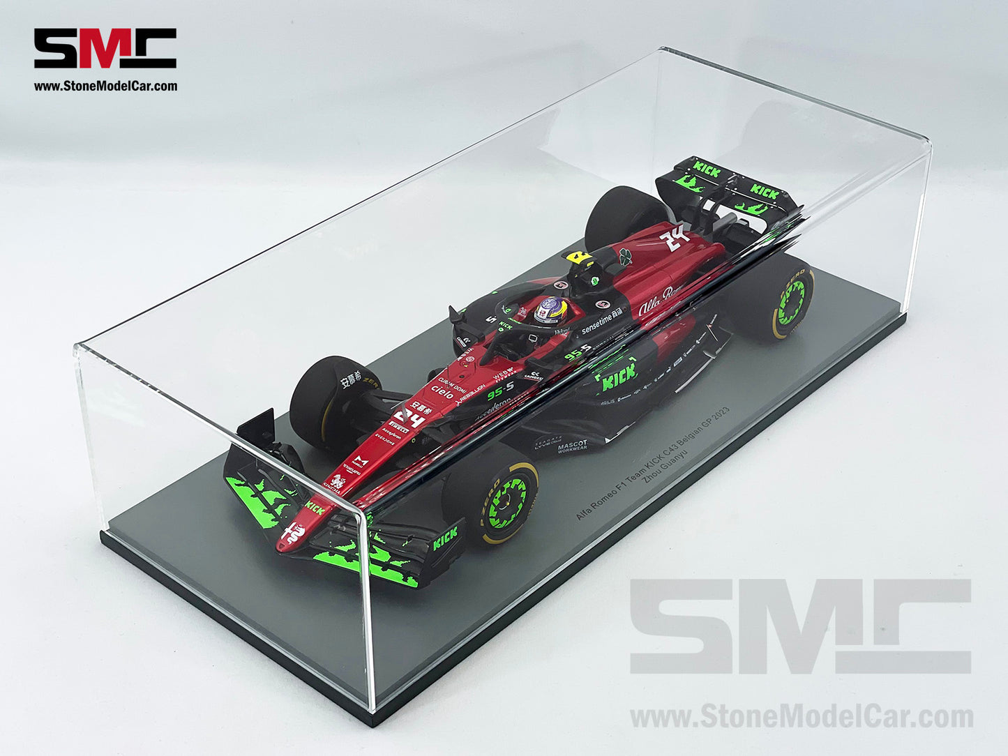 Alfa Romeo F1 C43 #24 Zhou Guanyu Belgian GP 2023 Special Livery Spark 1:18 18S963