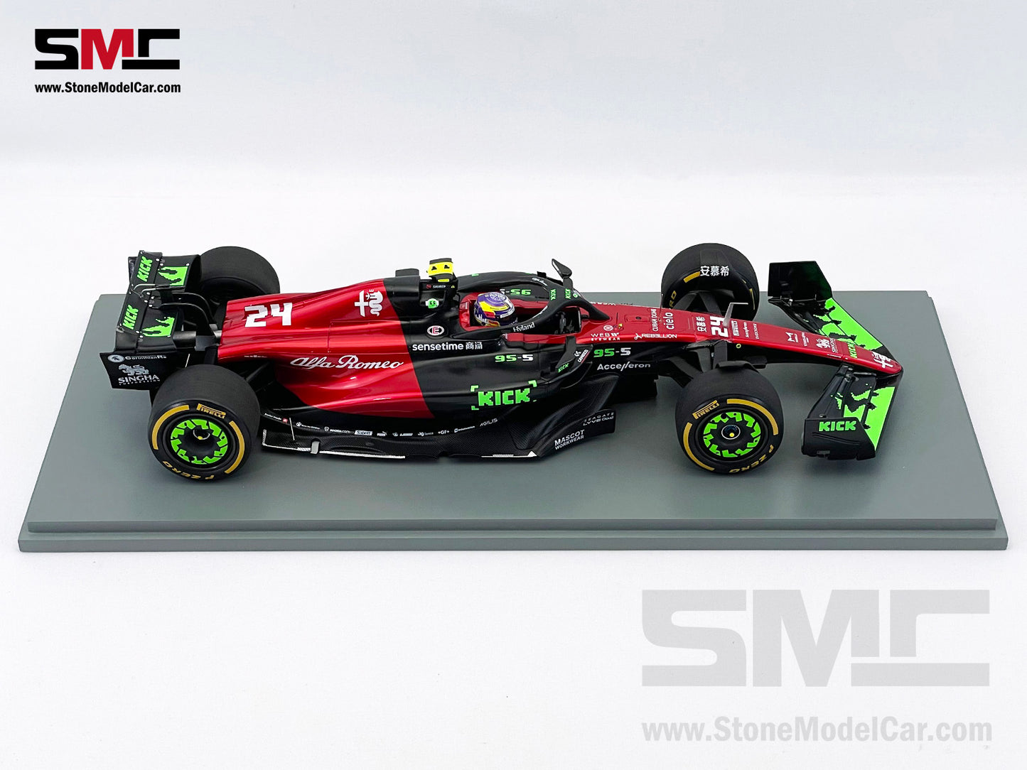 Alfa Romeo F1 C43 #24 Zhou Guanyu Belgian GP 2023 Special Livery Spark 1:18 18S963