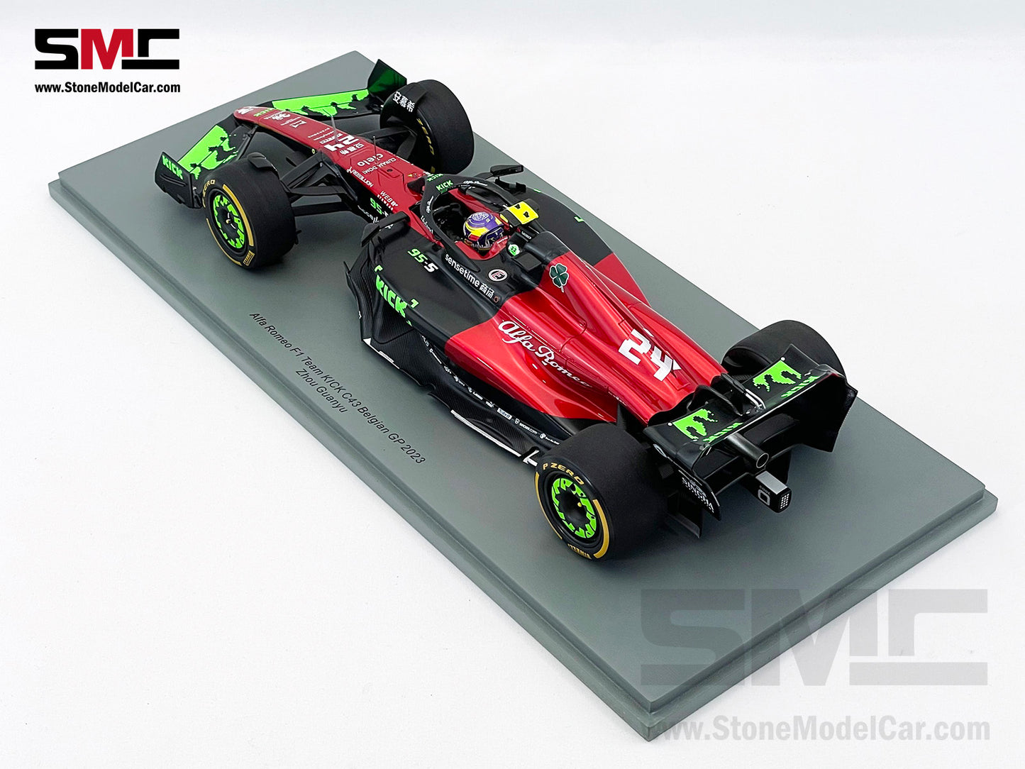 Alfa Romeo F1 C43 #24 Zhou Guanyu Belgian GP 2023 Special Livery Spark 1:18 18S963