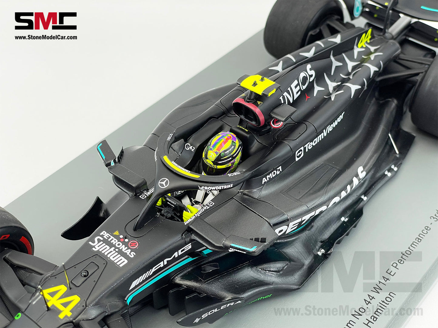 Mercedes F1 W14 #44 Lewis Hamilton 3rd British GP 2023 Spark 1:18 18S901